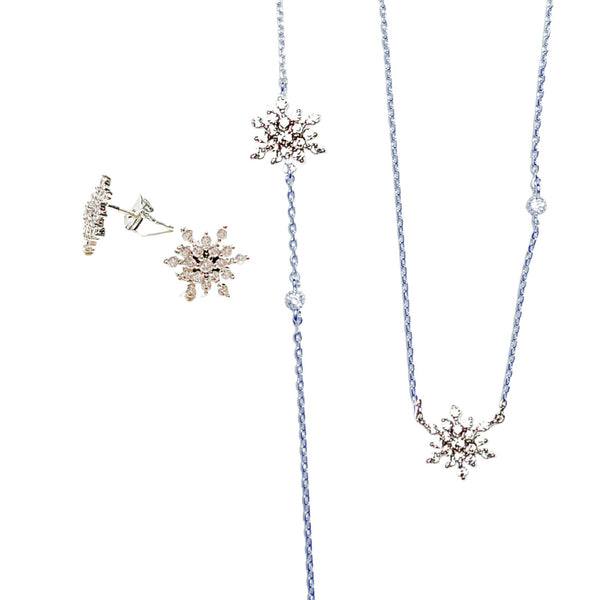 snowflake jewelry, unique gifts snowflake jewelry sets
