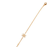 Delicate Snowflake Bracelet - silver gold rose gold plated