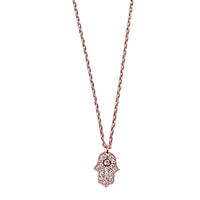 hamsa necklace, delicate necklace gift rose gold hamsa necklace