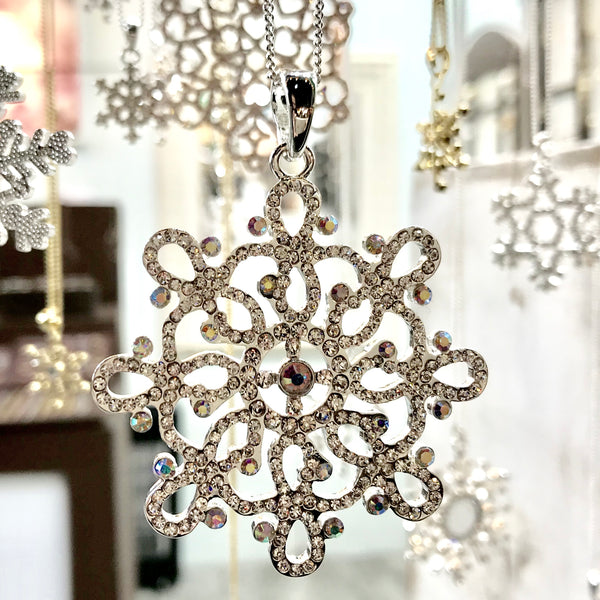 Infinity Snowflake Necklace