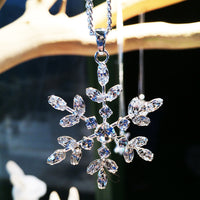 Snowflake Necklace Poster