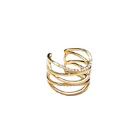 Crossing Paths Adjustable Ring