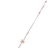 Delicate Snowflake Bracelet - silver gold rose gold plated