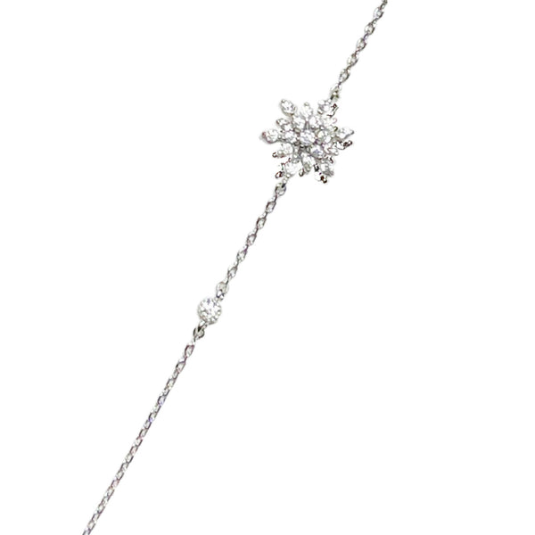 Delicate Snowflake Bracelet - silver gold rose gold plated
