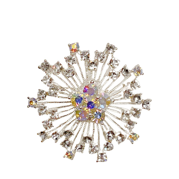 snowflake pin, snowflake jewelry, snowflake brooch